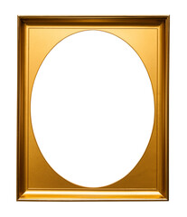 Gold Frame with Oval Cut Out