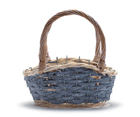 Grey Wicker Basket - 772704364