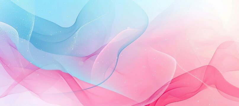 Lovely pink and light blue wavy abstract background