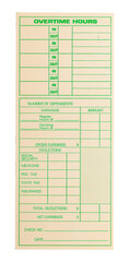 Overtime Punch Card - 772705117