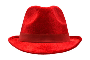 Red Felt Hat - obrazy, fototapety, plakaty