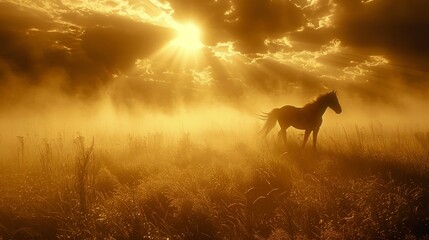 Fototapeta premium A knight holding a gleaming arrow upwards, symbolizing a winner's journey to success