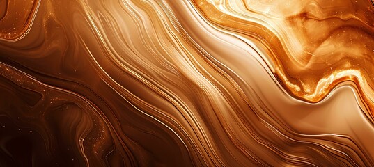 Earth brown colors abstract background, watercolor waves
