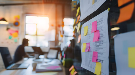 Agile software development lean project management tool, project management, business development concept. generative ai.