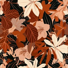 seamless pattern with flowers