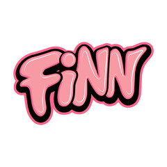 Obraz premium graffiti lettering typography art illustration