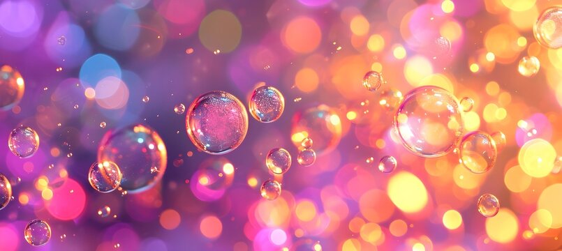 Bubbles, colorful abstract background