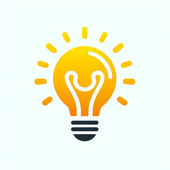 logo illustration of lightbulb