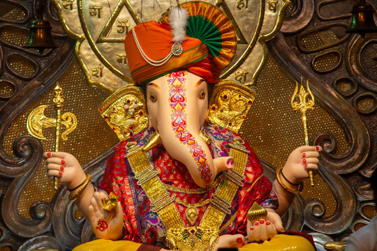 Ganapati idols in Ganesh Chaturthi Pune, Maharashtra, India