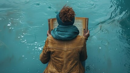 A person crafting a personalized journal or diary