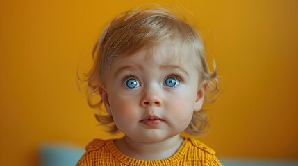 A toddler's look of confusion hearing a foreign language