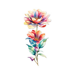 elegant watercolor wedding  and invitation card beautiful floral and leaves template