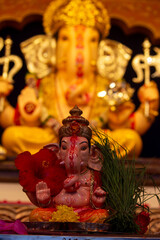 Ganapati idols in Ganesh Chaturthi Pune, Maharashtra, India