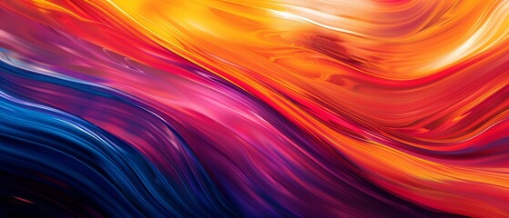 Fototapeta premium The abstract art bursts with dynamic energy, its vibrant design igniting a sense of movement and excitement.