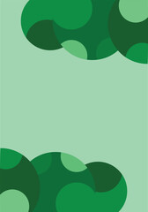 abstract wave green vertical background