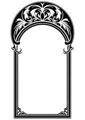 Art Nouveau Arch Graphic Accents, vector illustration, vintage elements	
