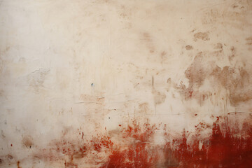 A close-up of a white wall in poor condition background, with peeling paint and cracks - obrazy, fototapety, plakaty