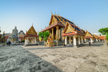 The Phra Ubosot at Wat Phra Kaew in Bangkok, Thailand