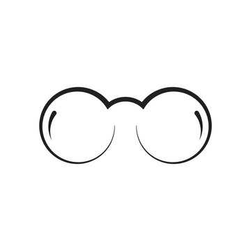 eye glass Vision Logo Design Symbol Vector Illustration