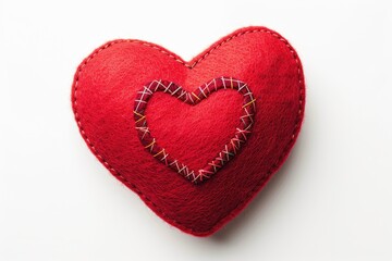 Handcrafted Felt Heart Decoration
