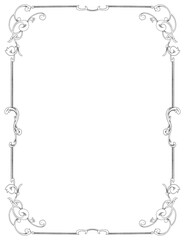 Royal pattern border and frame illustration