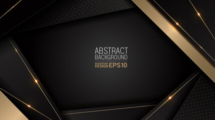 luxury lines black gold background, elements, perfect marketing materials, Modern banners websites, premium Illustration.