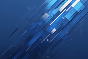 Abstract blue geometric shapes background
