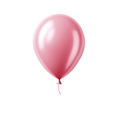 Pink helium balloon. balloon flying for party and celebrations. Isolated on white and transparent background 