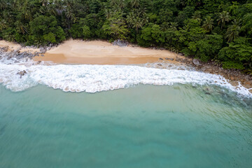 Beautiful tropical island with beach and coconut palm tree, freedom beach phuket - 772742933
