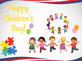 Obraz na płótnie Canvas Happy Children's Day