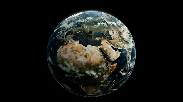 Planet Earth - Europe. Elements of this image. generative ai.