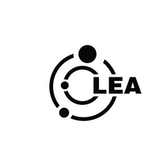 LEA letter logo design on white background. LEA logo. LEA creative initials letter Monogram logo icon concept. LEA letter design - obrazy, fototapety, plakaty