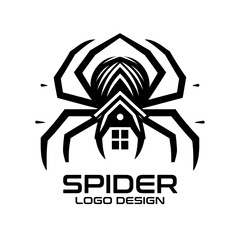 Obraz premium Spider Vector Logo Design