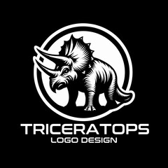Triceratops Vector Logo Design © isuru