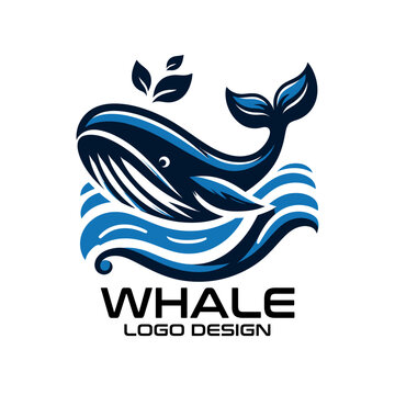 Whale Vector Logo Design