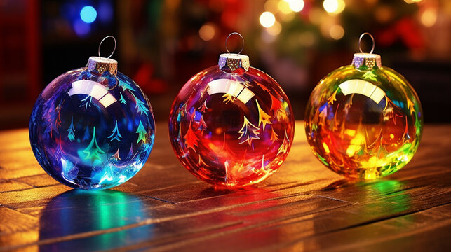 christmas tree decorations  high definition(hd) photographic creative image