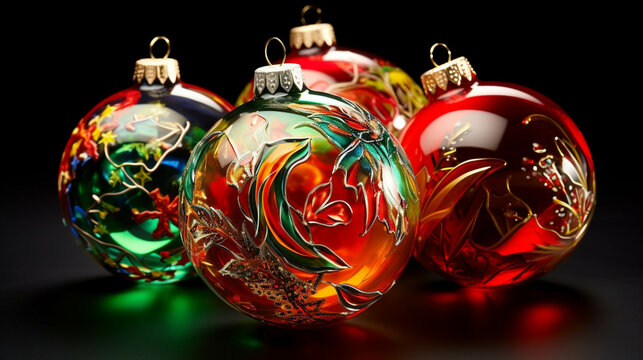christmas tree decorations  high definition(hd) photographic creative image