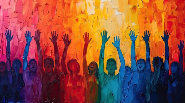 Community activists organizing events and initiatives, passion and change