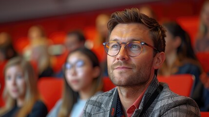 Digital marketing workshop, interactive session, experts and participants with laptops