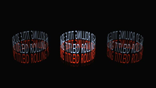  3 3d rolling title, gif animation , loop animation.mp4
