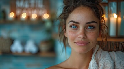 Spa owner introducing a new wellness package, relaxation and luxury