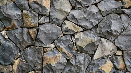 black Stone wall texture background photo