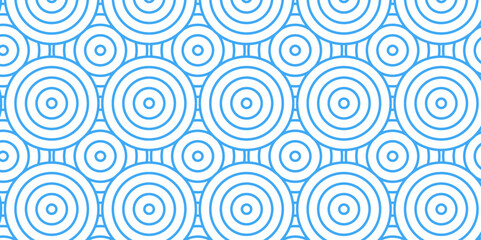 Abstract Minimal overlapping diamond geometric waves spiral abstract circle wave line. blue seamless tile stripe geometric create retro square line backdrop pattern background.