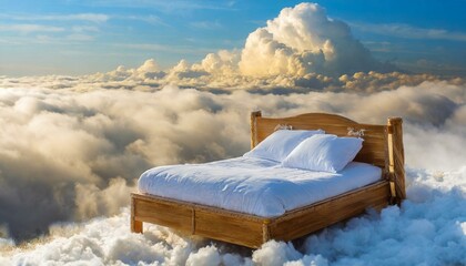 Cloud Nine Slumber: Drifting Away in a Dreamy Bed"