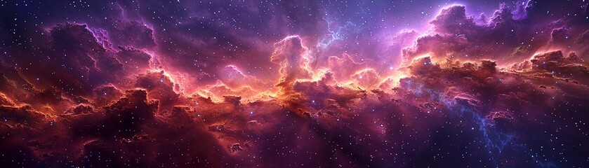 Photorealistic depiction of a nebulas birth, random galaxies in the backdrop, beautiful ,super realistic,clean sharp focus - obrazy, fototapety, plakaty