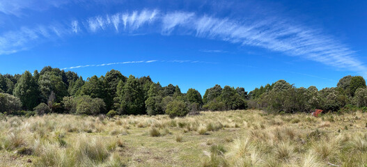 Unique Cloud Formation  On West Coast Tasmania - obrazy, fototapety, plakaty