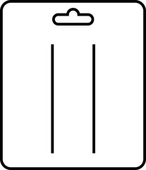 Hair bow display card with hole icon in trendy line style with editable stock. Accessory template sign symbol vector Isolated element on transparent background. Can be used for website and mobile app.