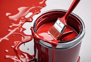 paint can and brush