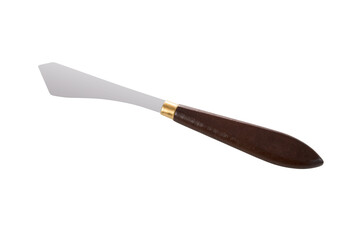 wooden handle painting knife without background PNG