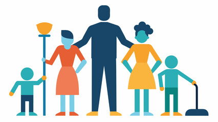 The power dynamics within the family are evident in the division of household chores with the dominant family member assigning more tasks to